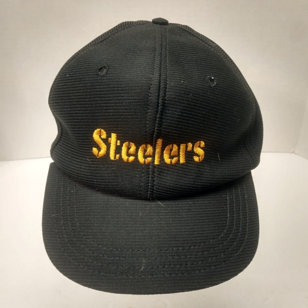 Funkap Pittsburgh Steelers Baseball Cap Hat Black Made in USA Vintage